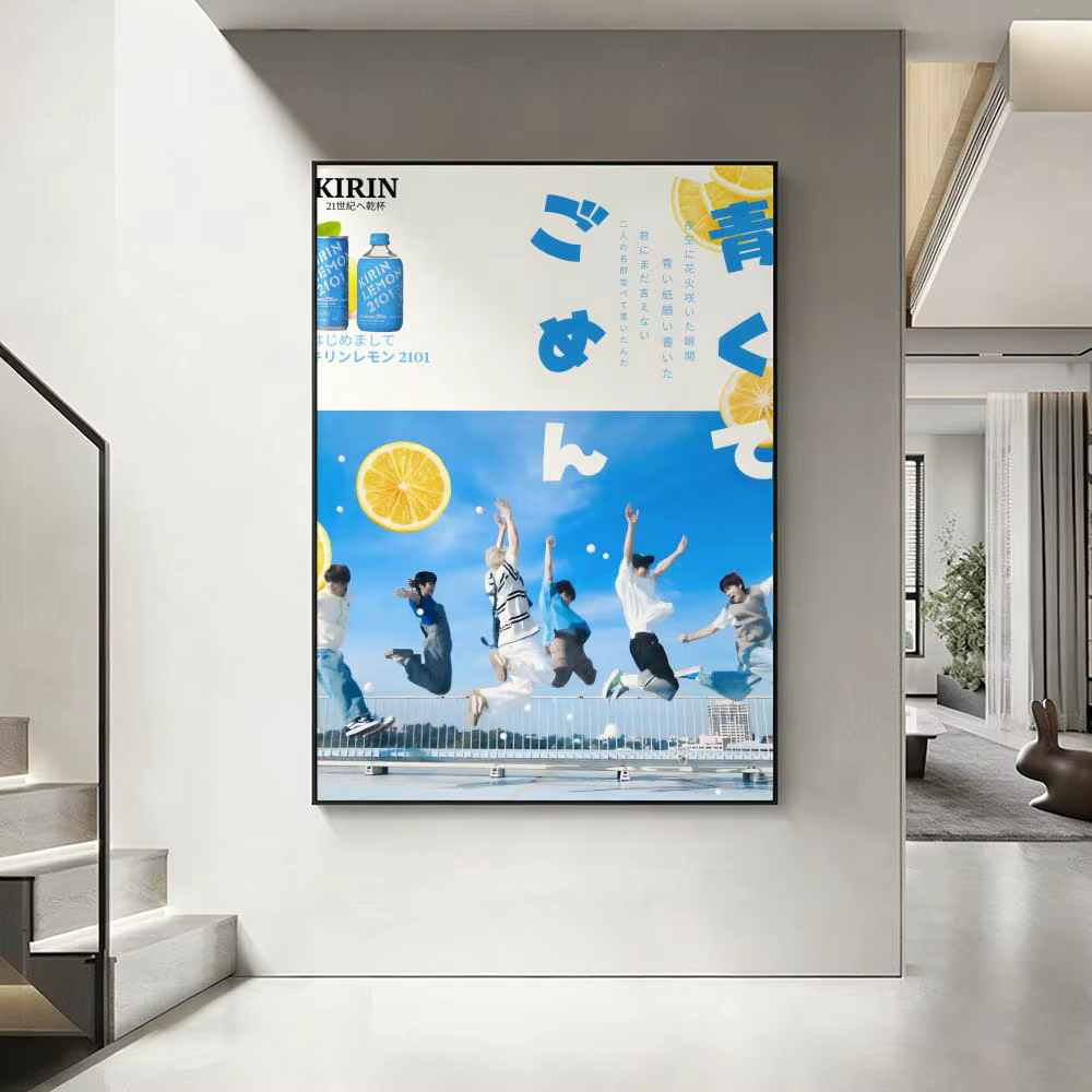 Affiche Idol T-TWS HD, imperméable, murale autocollante, décoration intérieure (salon, chambre, bar), esthétique