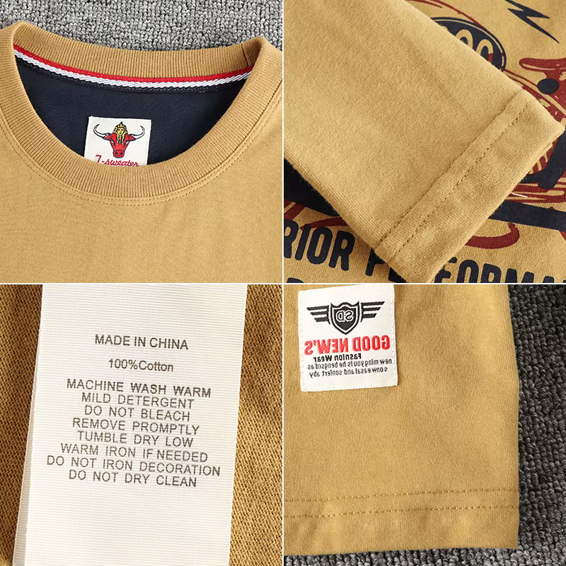 T-shirt à manches longues personnalisé pour hommes