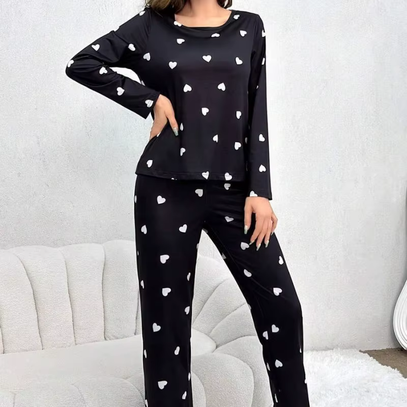 Ensemble de pyjamas College d'amour pour femmes
