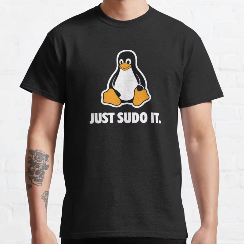 Linux Just Sudo it T-Shirt drôle d'ingénieur du commandement de Sysadmin pour le développement de logiciels hauts de