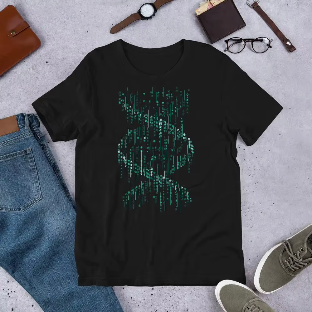 Matrice T-shirt Code binaire