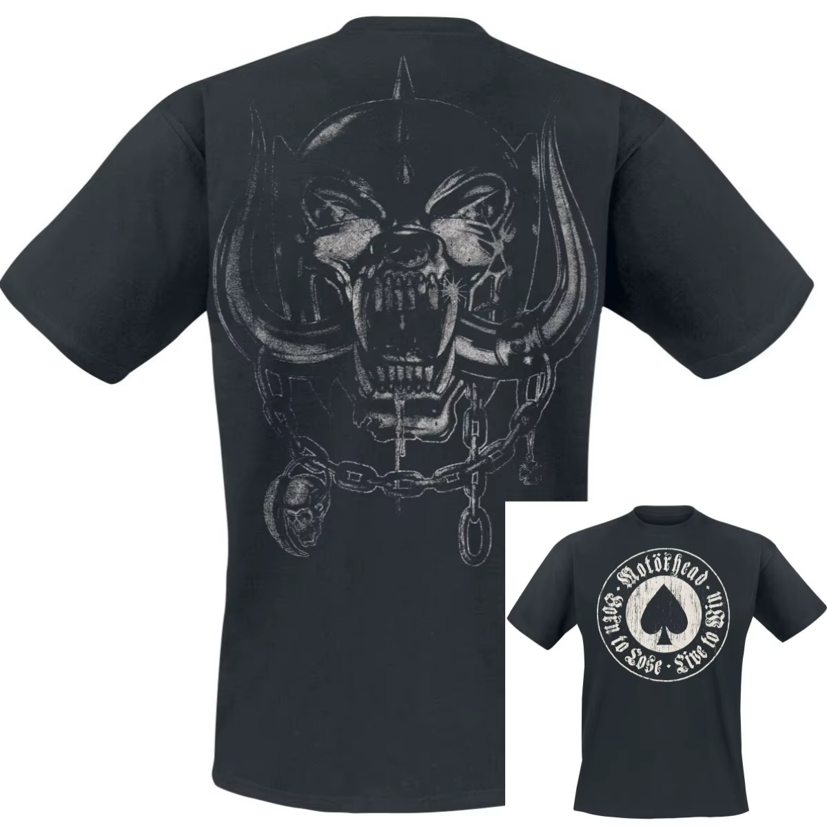 T-shirt Ace of Spades Motörhead pour hommes et femmes, t-shirt graphique Vintage Metal Rock Band, 100% coton, Streetwear d'été