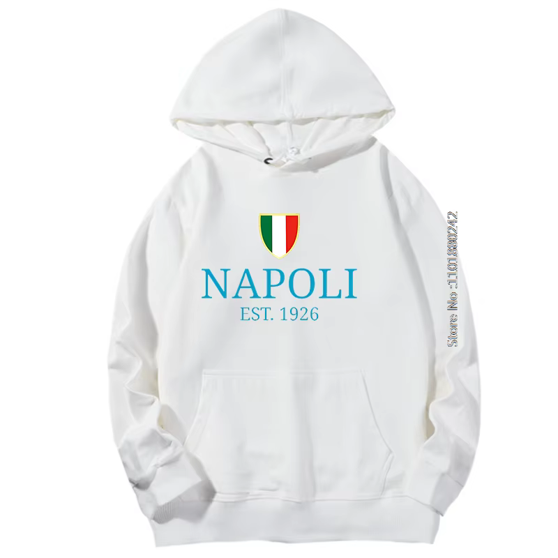 Italie Soccers Champions Napoli Souvenir graphique sweats à capuche printemps automne nouveau dans sweats à capuche et sweat-shirts vêtements de sport pour hommes