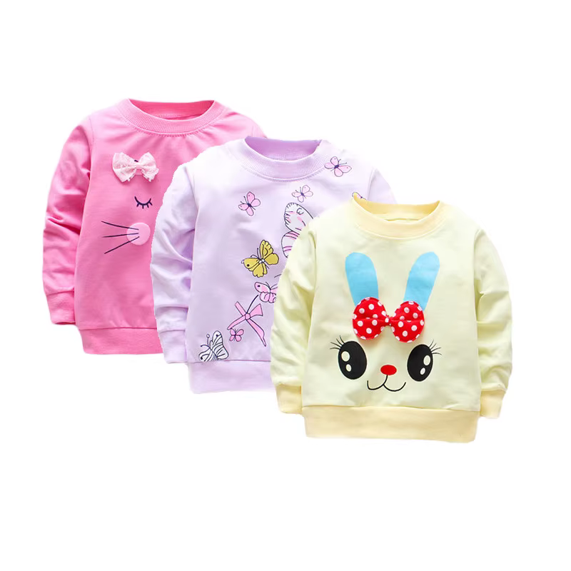 T-shirt en coton à manches longues pour nouveau-né