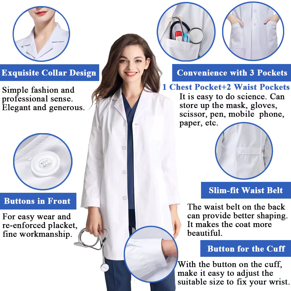 Blouse Blanche Lycée Blouse Chimie Femme