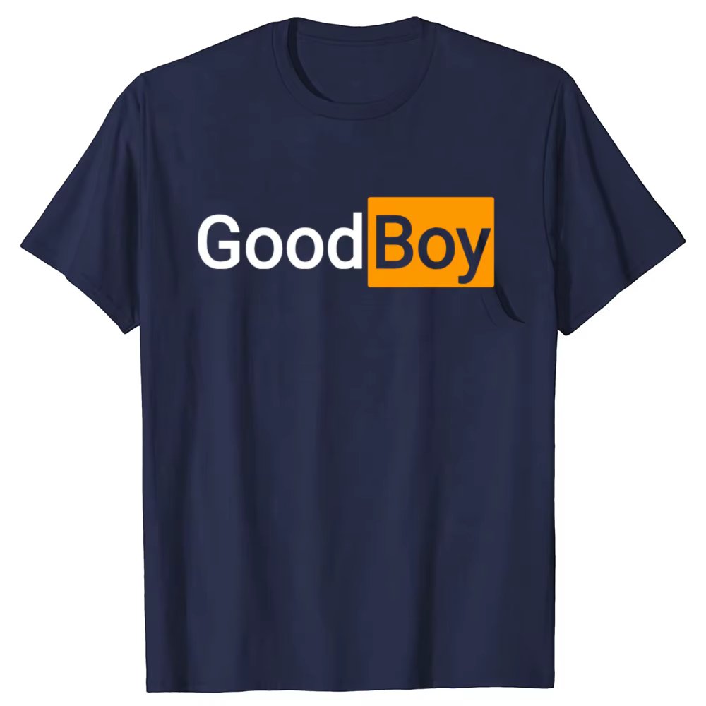 Drôle bon garçon imprimé graphique T-shirts hommes femmes mode t-shirt décontracté 100% coton ample surdimensionné