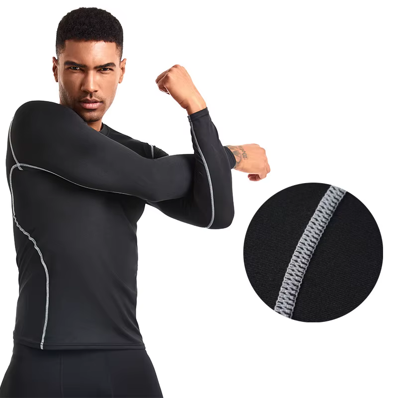 T-shirt de sport à manches longues pour homme