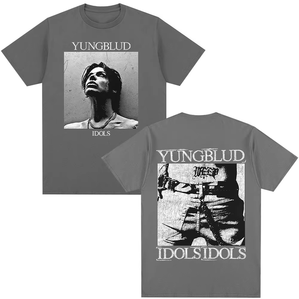 Chanteur Yungblud IDOLS Album Tour 2025 T-shirt hommes femmes vêtements Hip Hop manches courtes T-shirts surdimensionné