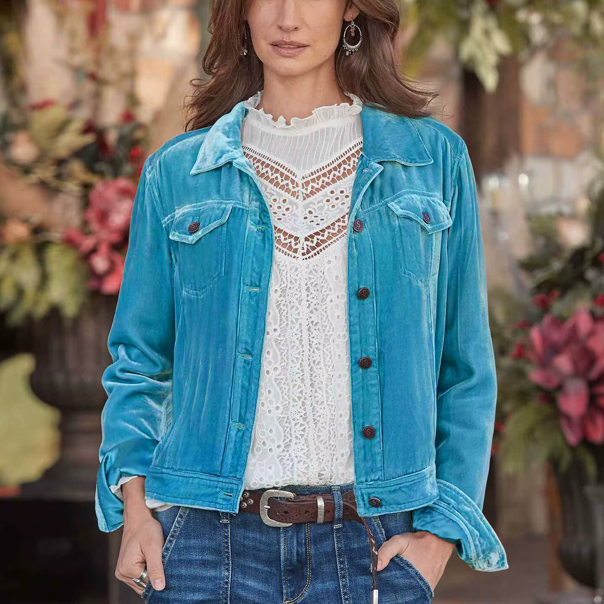 Manteau en Velours localité à Manches sulfpour Femme