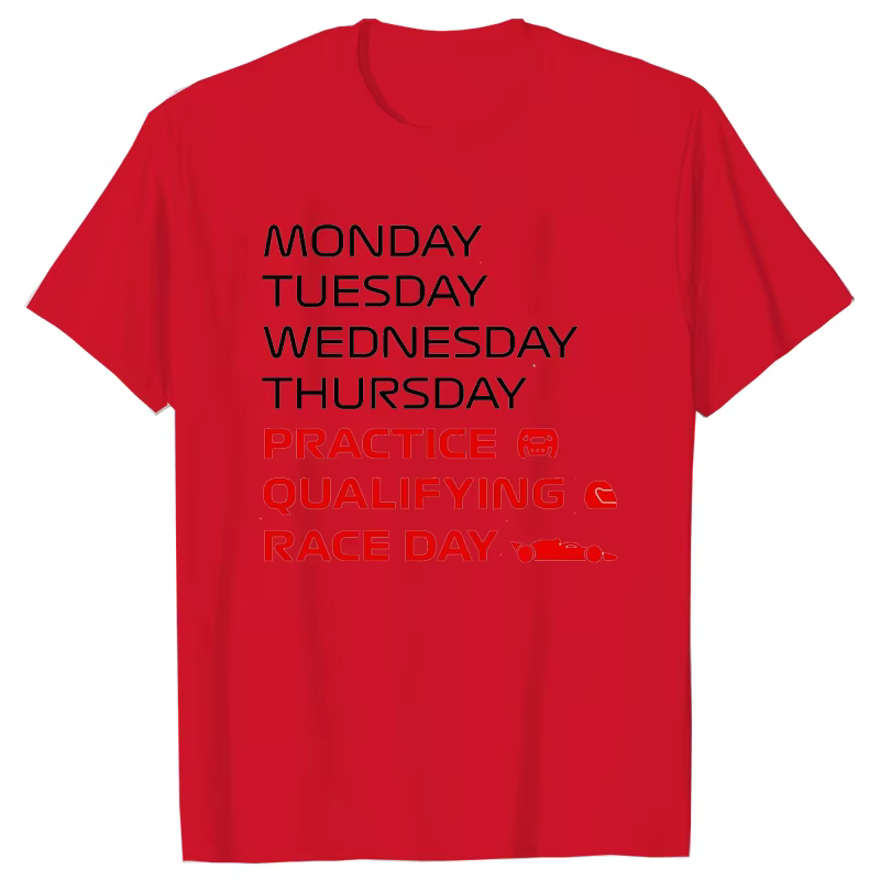 Race Week T-Shirt pour hommes femmes vêtements pratique