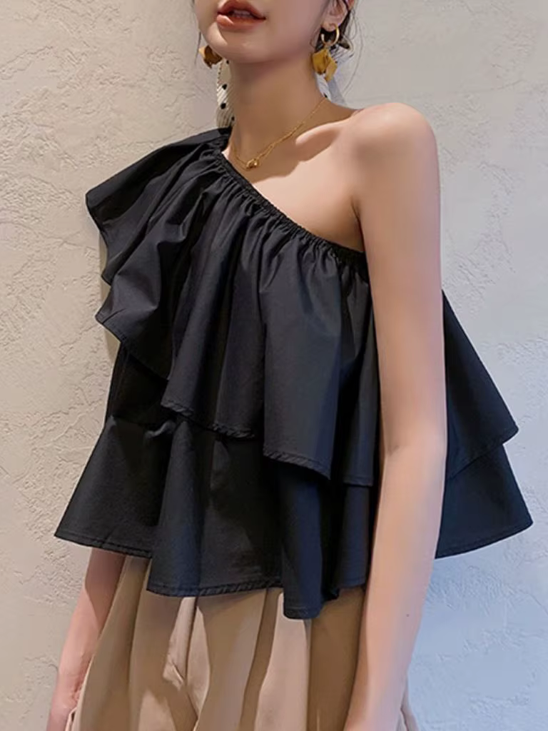 Chemisier asymétrique pour femme