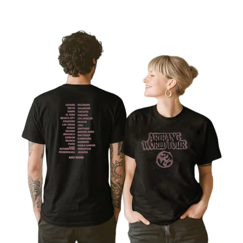 T-shirts 2026 Fashion Singer World Tour à manches courtes pour femmes et hommes