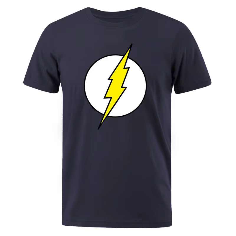 T-SHIRT en coton avec impression de la foudre pour homme