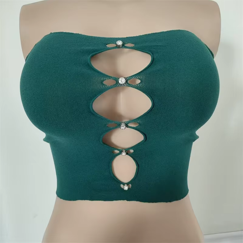 Haut court Sexy ajouré