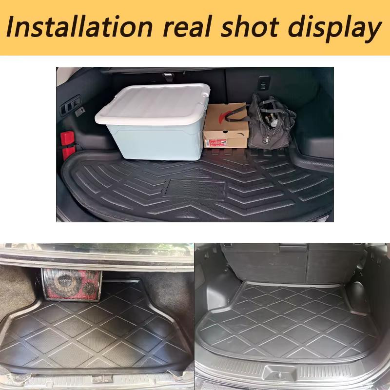 Polymères de coffre de voiture pour Volkswagen VW Polo, 6R, 6C, 61, Mk5, 2010 ~ 2017, accessoires Cargo Boot Pad, protecteur, OligWaterproof, tapis, doublure
