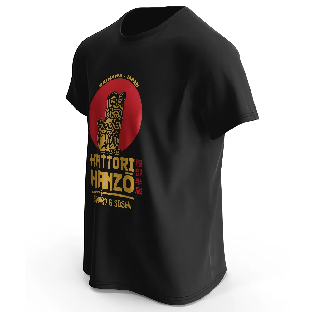 Hattori Hanzo imprimé 100% coton classique Harajuku T-Shirt pour hommes femmes vêtements de sport hauts t-shirts