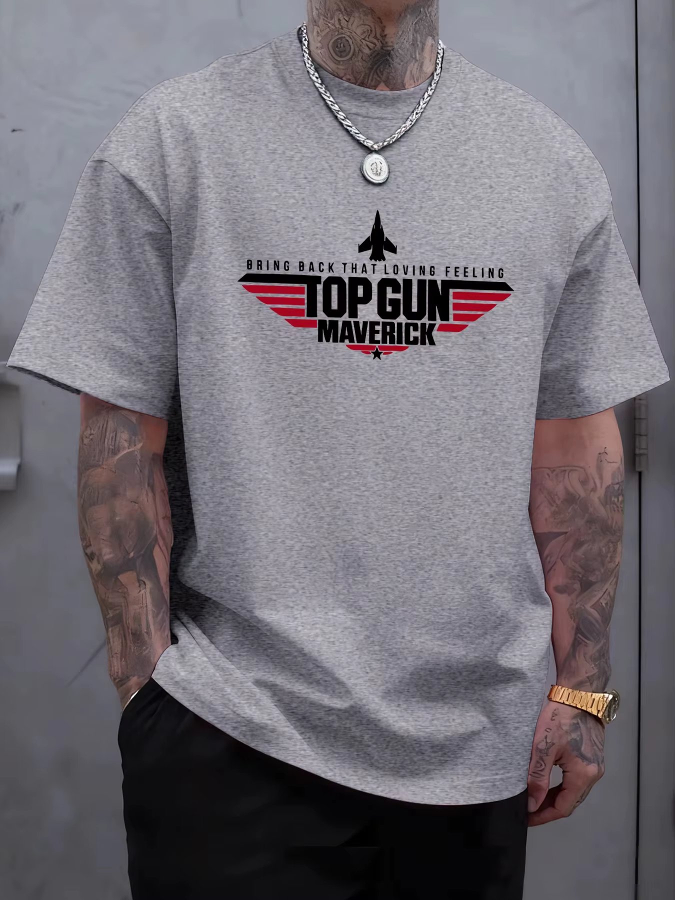T-shirts imprimés Top Gun Maverick pour homme