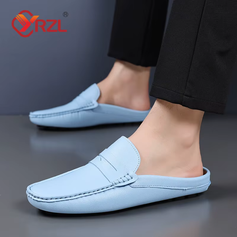 Mocassins d'été en cuir PU pour homme