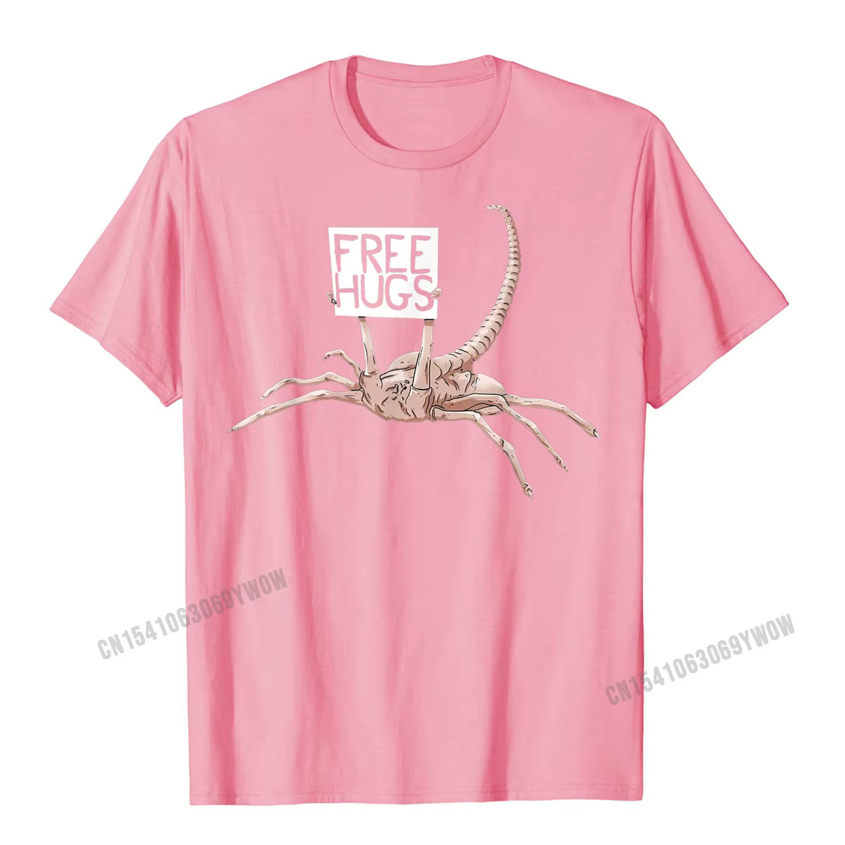 Câlins gratuits drôle Facehugger Aliens T-Shirt Harajuku coton
