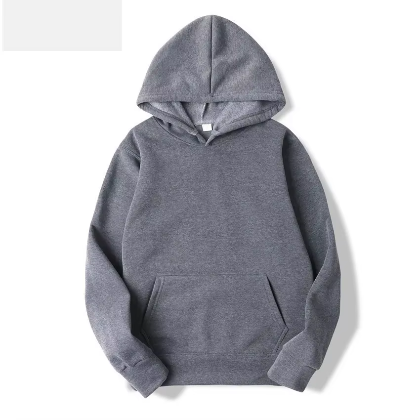 2025 sweat à capuche unisexe sweat-shirt de couleur unie pour hommes et femmes à manches longues pull de poche enfichable