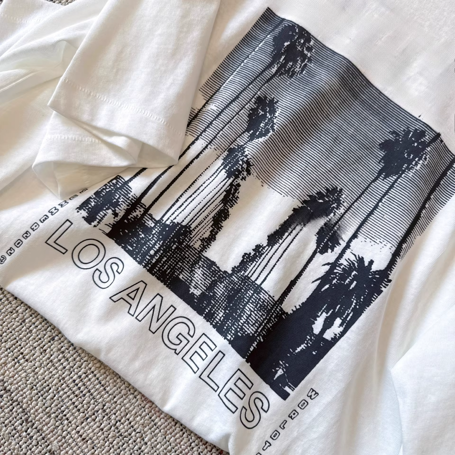 T-shirt manches courtes col rond femme