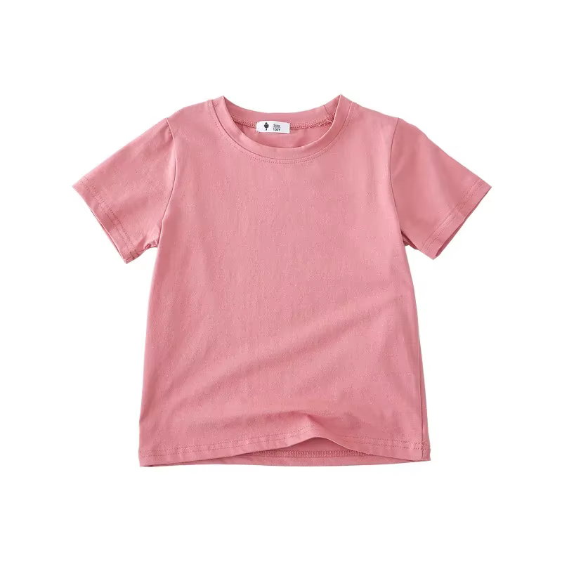 T-shirt d'été en coton pour garçons et filles