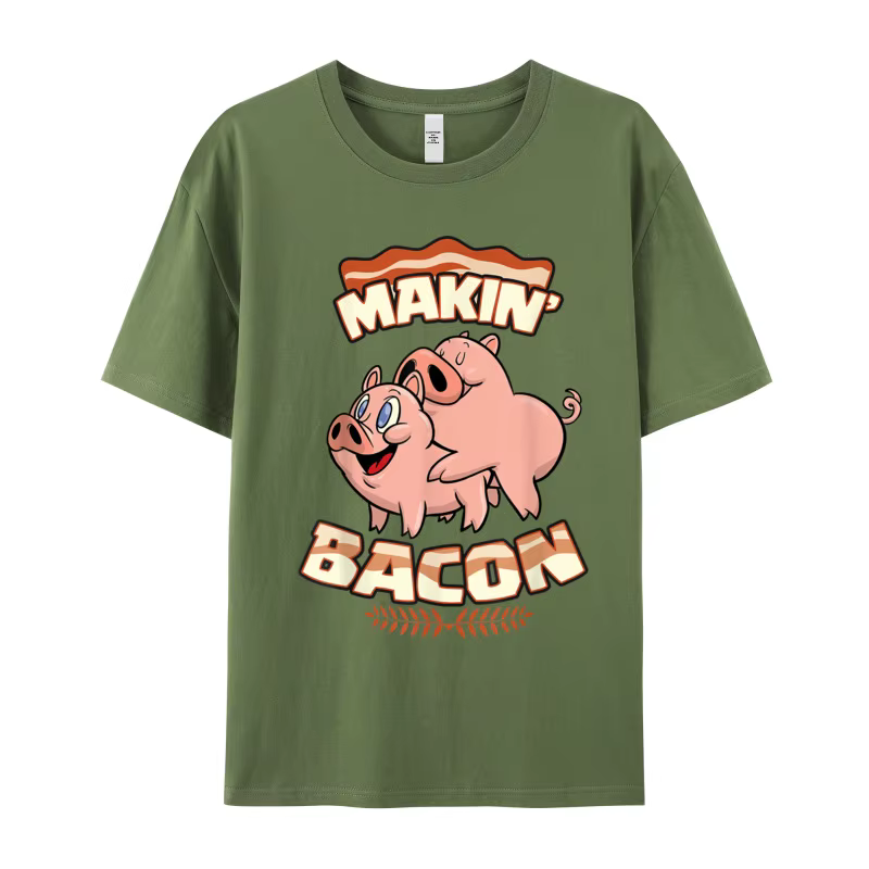 Makin Bcopropriété-T-shirt à manches courtes et col rond en pur coton