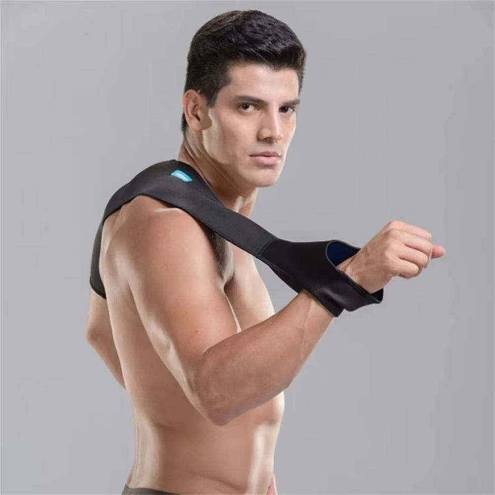 Basket-ball respirant de soutien de dos d'épaule double facile à porter d'haltérophilie ​ Sport Brace Badminton