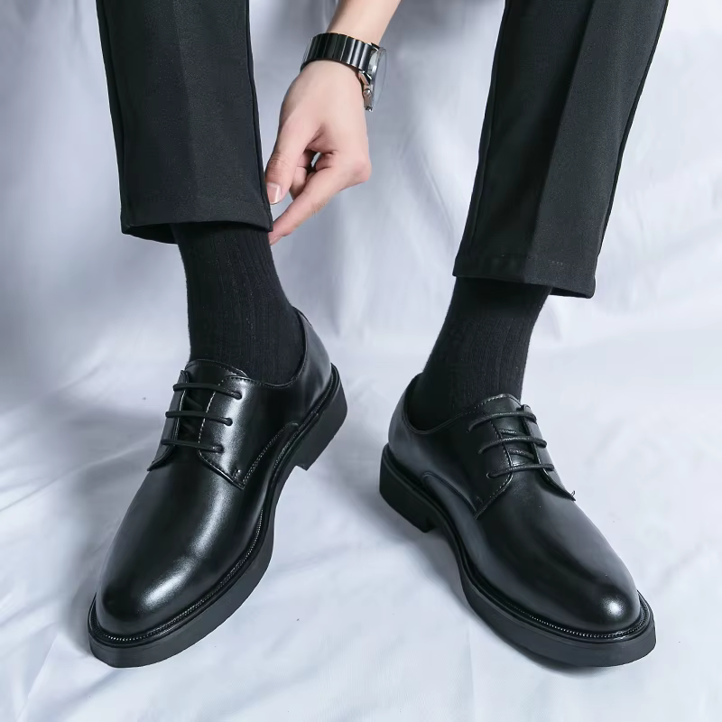 Chaussures à lacets en cuir pour hommes