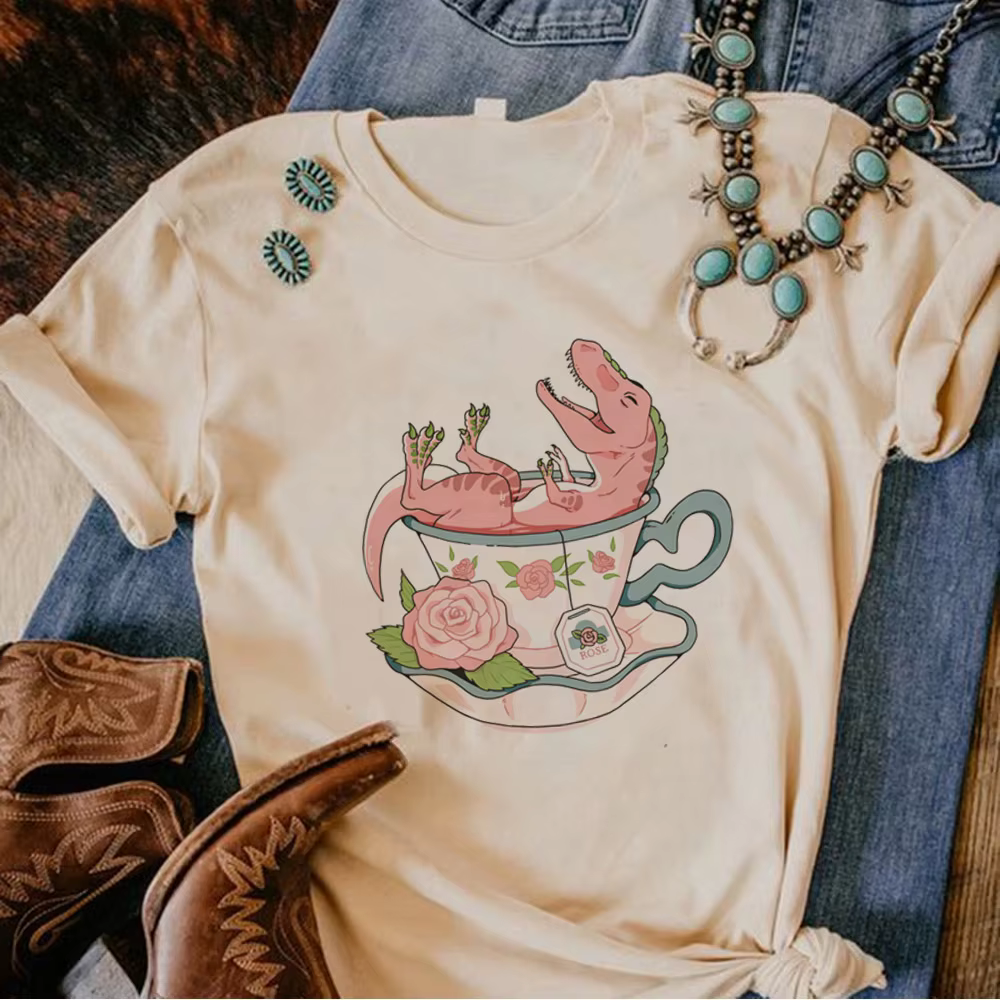 T-shirt dinosaure pour femmes