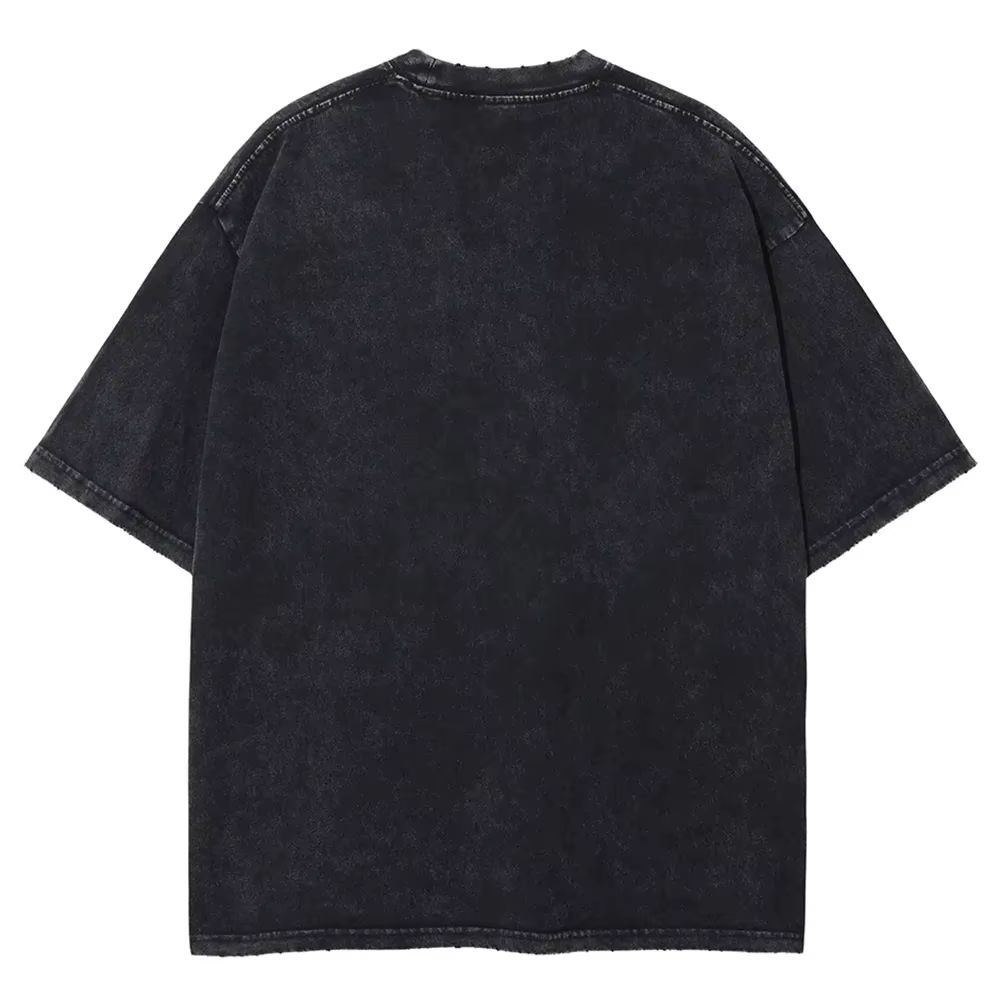 T-shirt rétro à col rond pour homme
