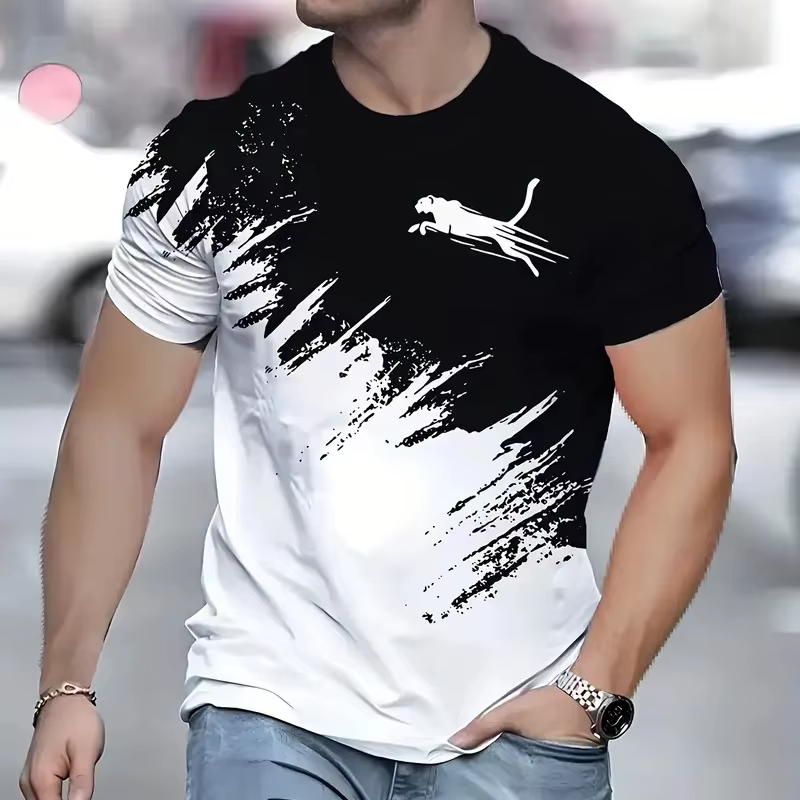 T-shirts pour hommes à imprimé animal 3D