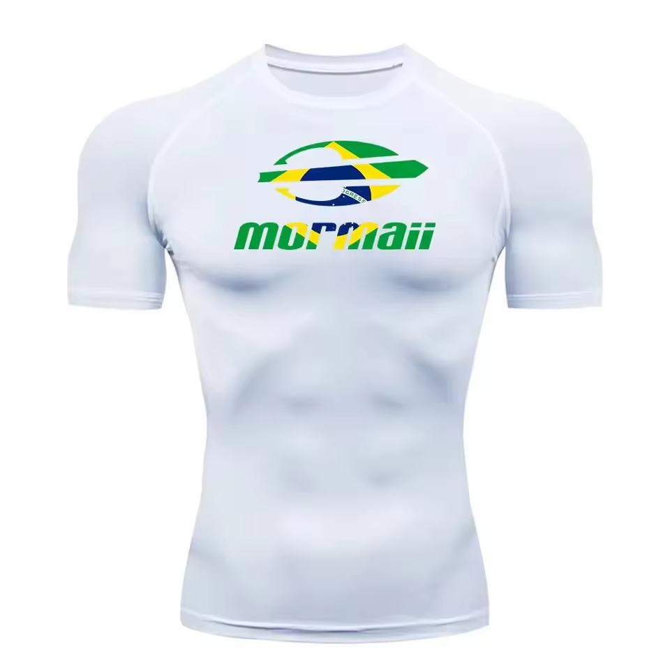 T-shirt Rash Guard pour Homme à Manches Courtes