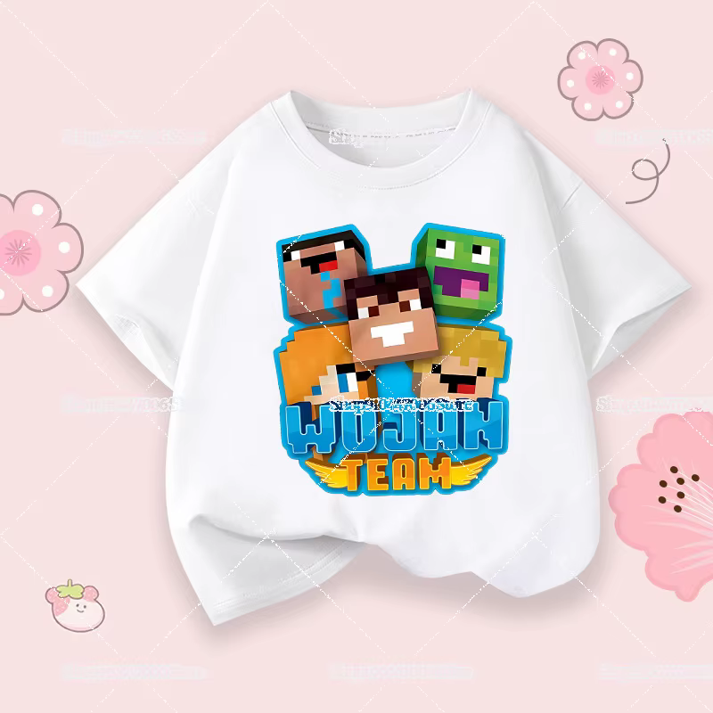 T-shirts imprimés de l'équipe Wojan pour enfants