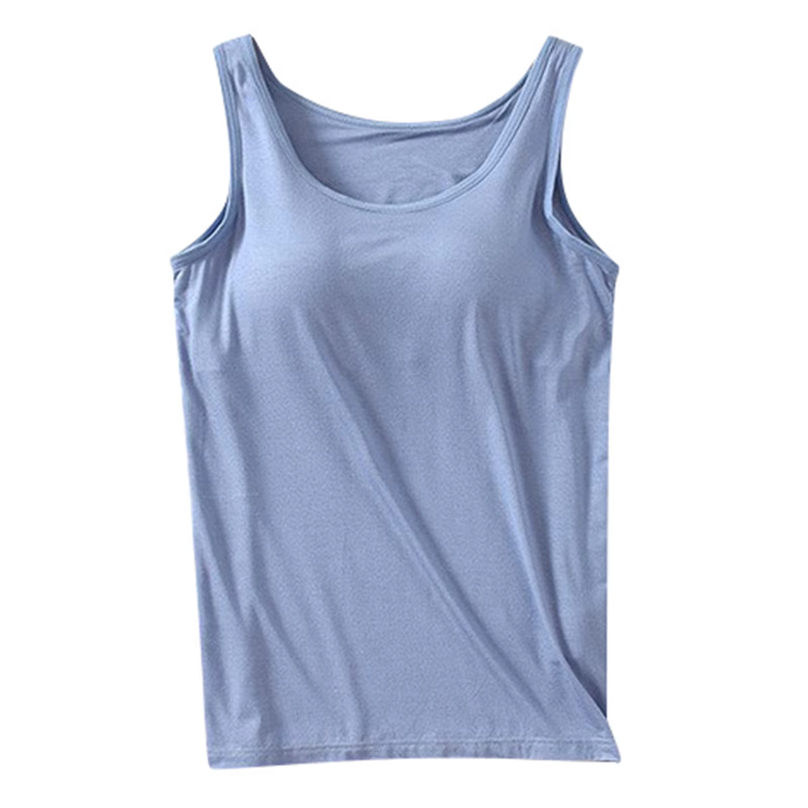 Camisole en fibre à col rond pour femme