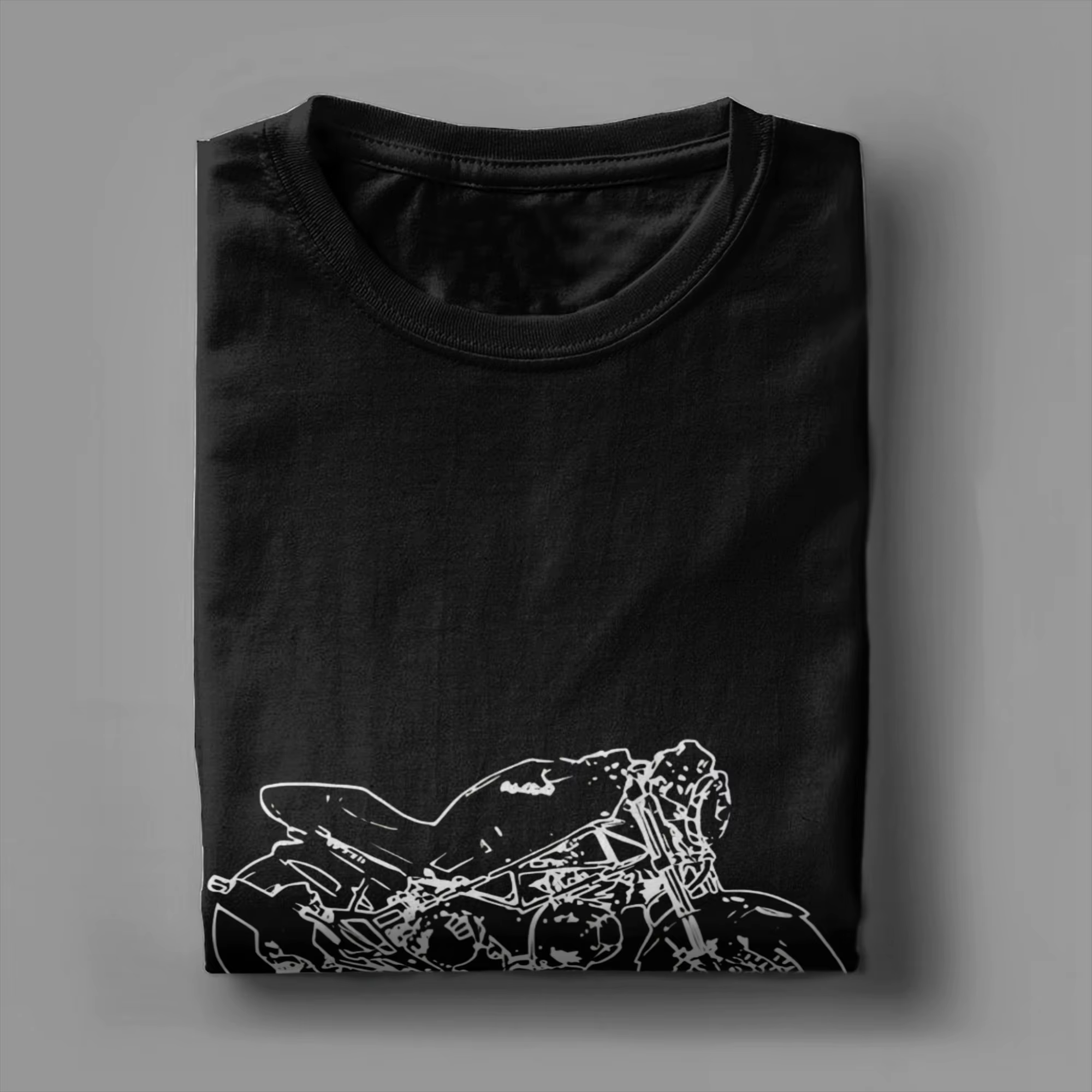 Ducati Monster Motorrad T-shirt drôle 100% coton moto the gp Tops Tees pour hommes