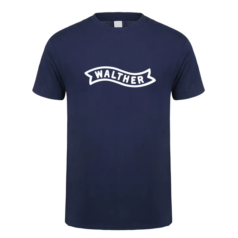 WALTHER Firearms T Shirt Hommes Cool Coton À Manches Courtes