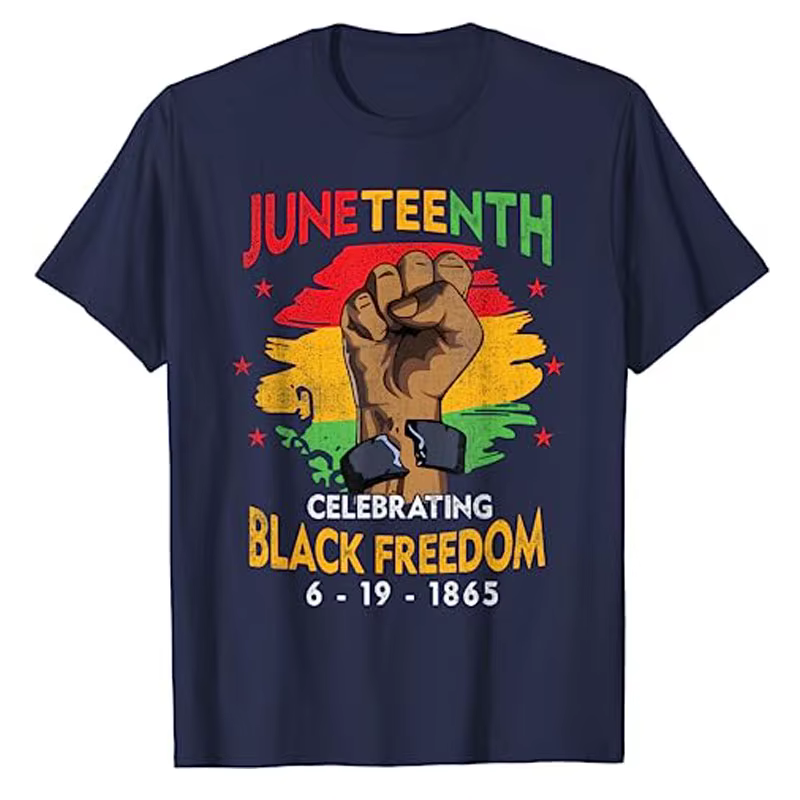 Juneteenth-T-shirt à manches courtes pour femme