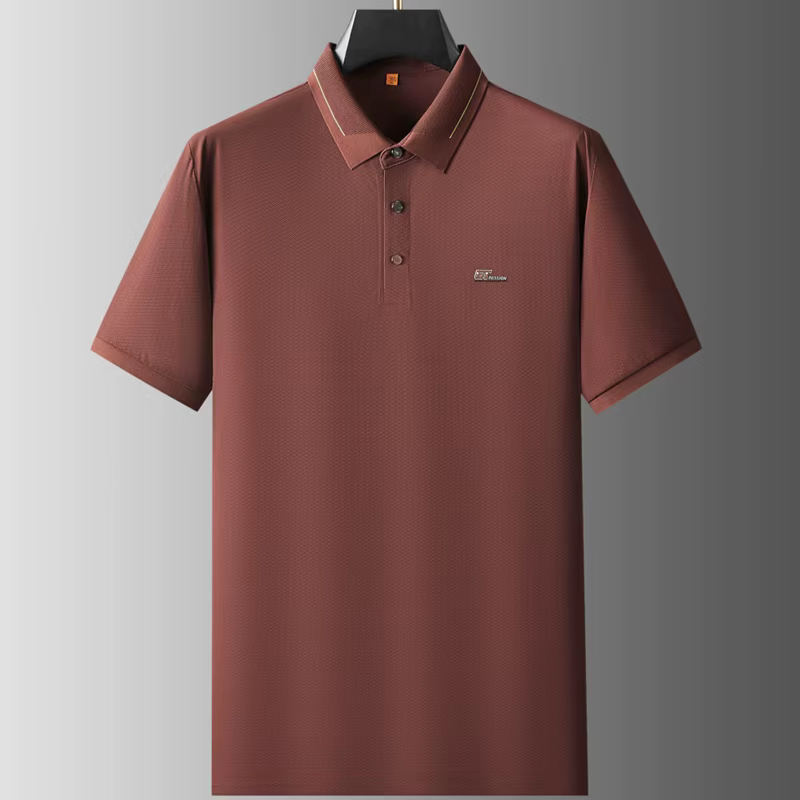 Polo de luxe à manches courtes pour hommes