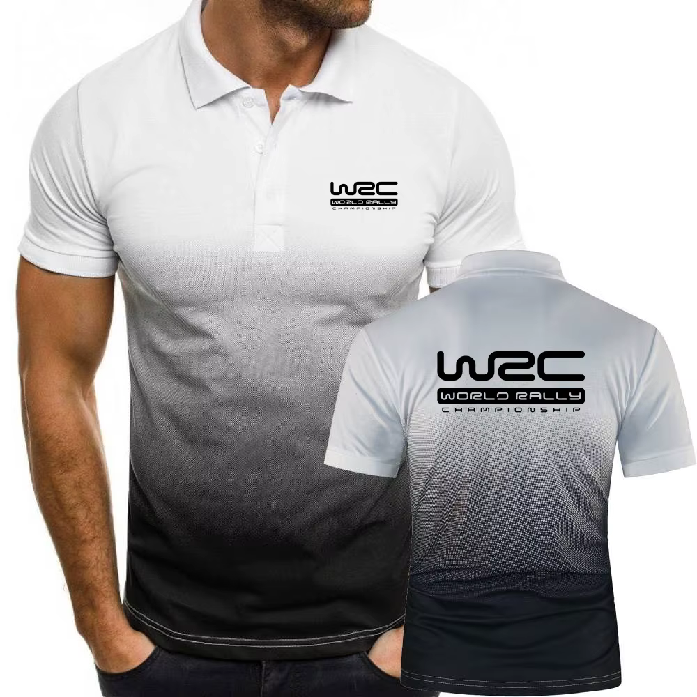 Hommes polos dégradé couleur Polo championnat du monde des rallye WRC t-shirts militaire tactique Sport jeunesse à