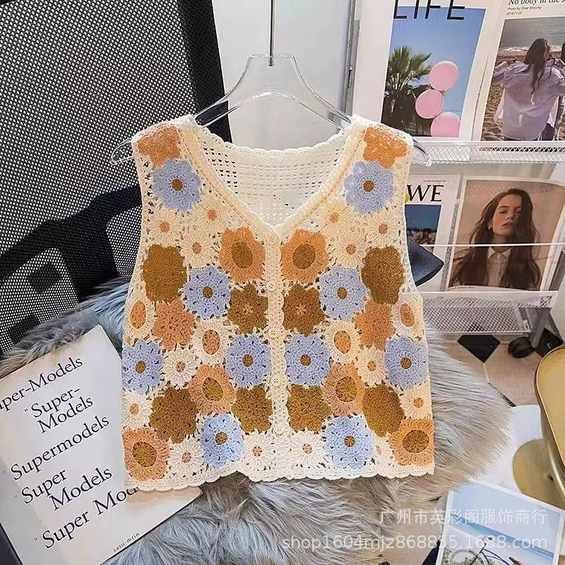Haut en crochet Granny Square pour femme