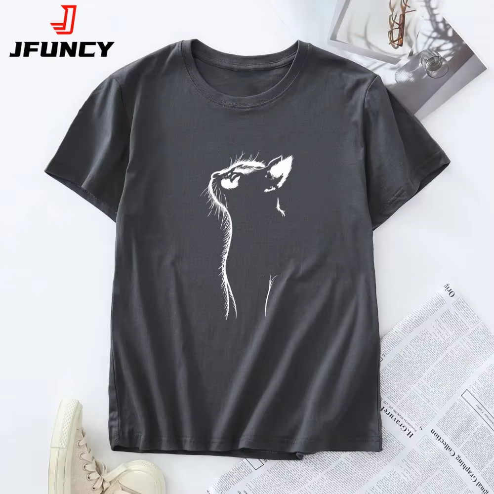 T-shirt surdimensionné à manches courtes pour femmes
