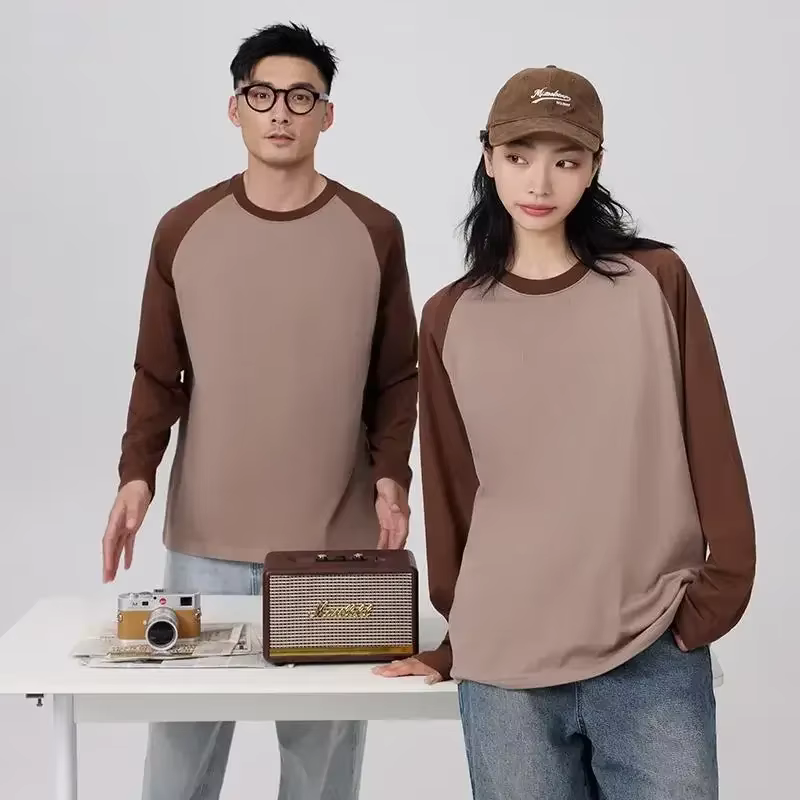T-shirt Raglan manches longues coton t-shirts hommes femmes vêtements mode pulls décontractés automne hiver chemises