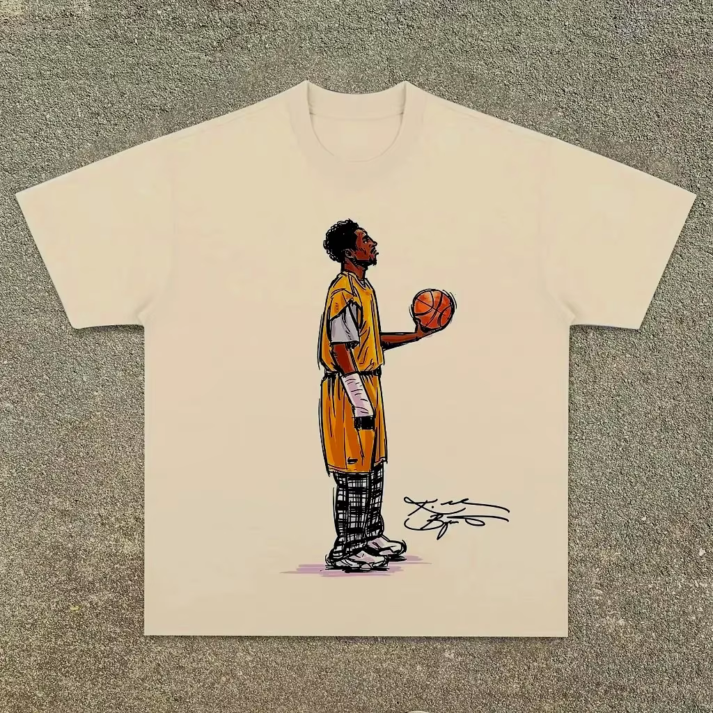 Kobe a recherché dans les femmes lourdes américaines hommes T-shirt numérique pulvérisation directe pour faire la