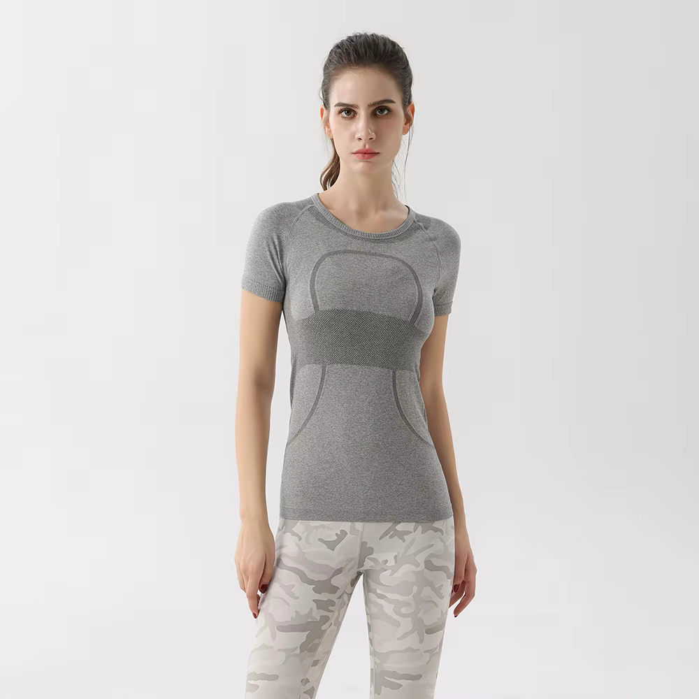 T-Shirt de Fitness à manches courtes pour femmes