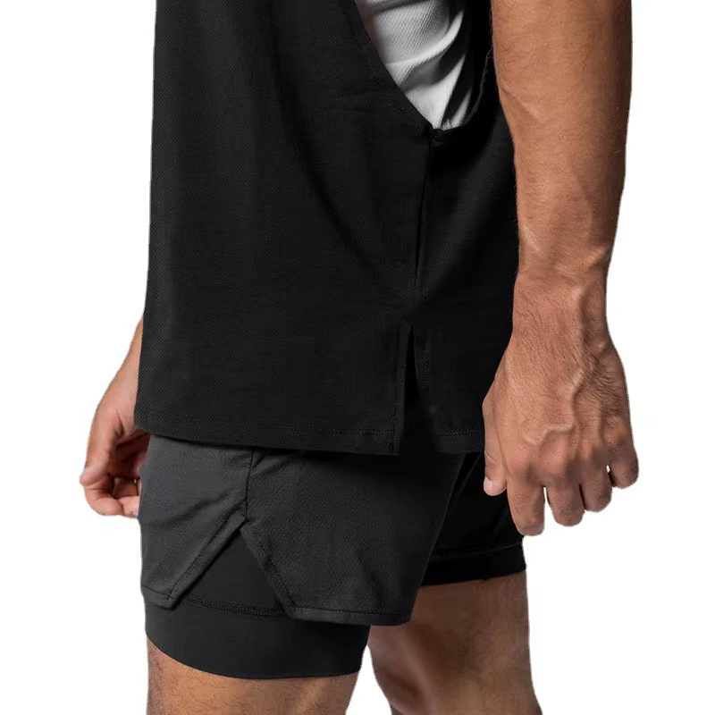 Vêtements de musculation en maille à séchage rapide pour hommes