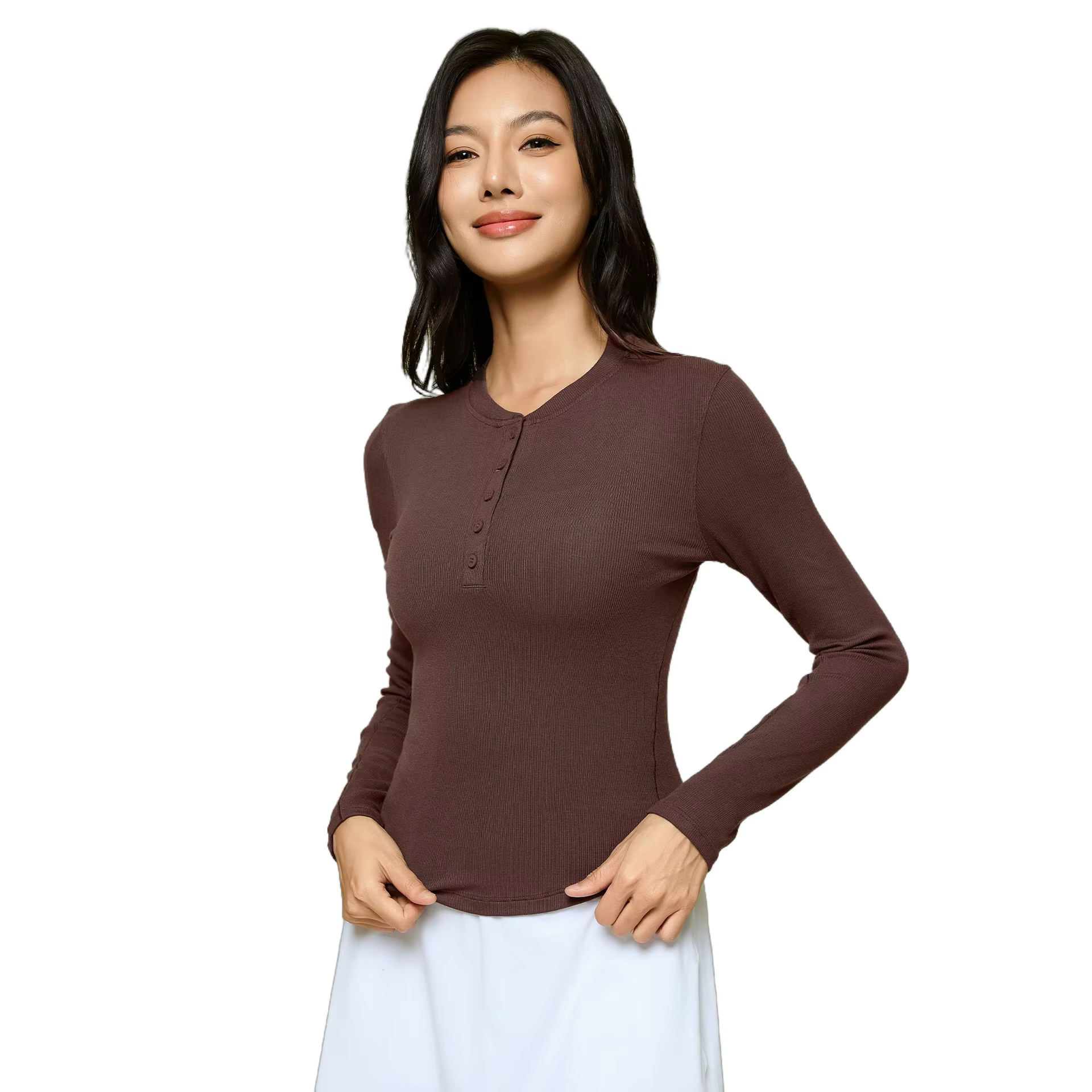 Haut de yoga sans couture pour femme Lemon