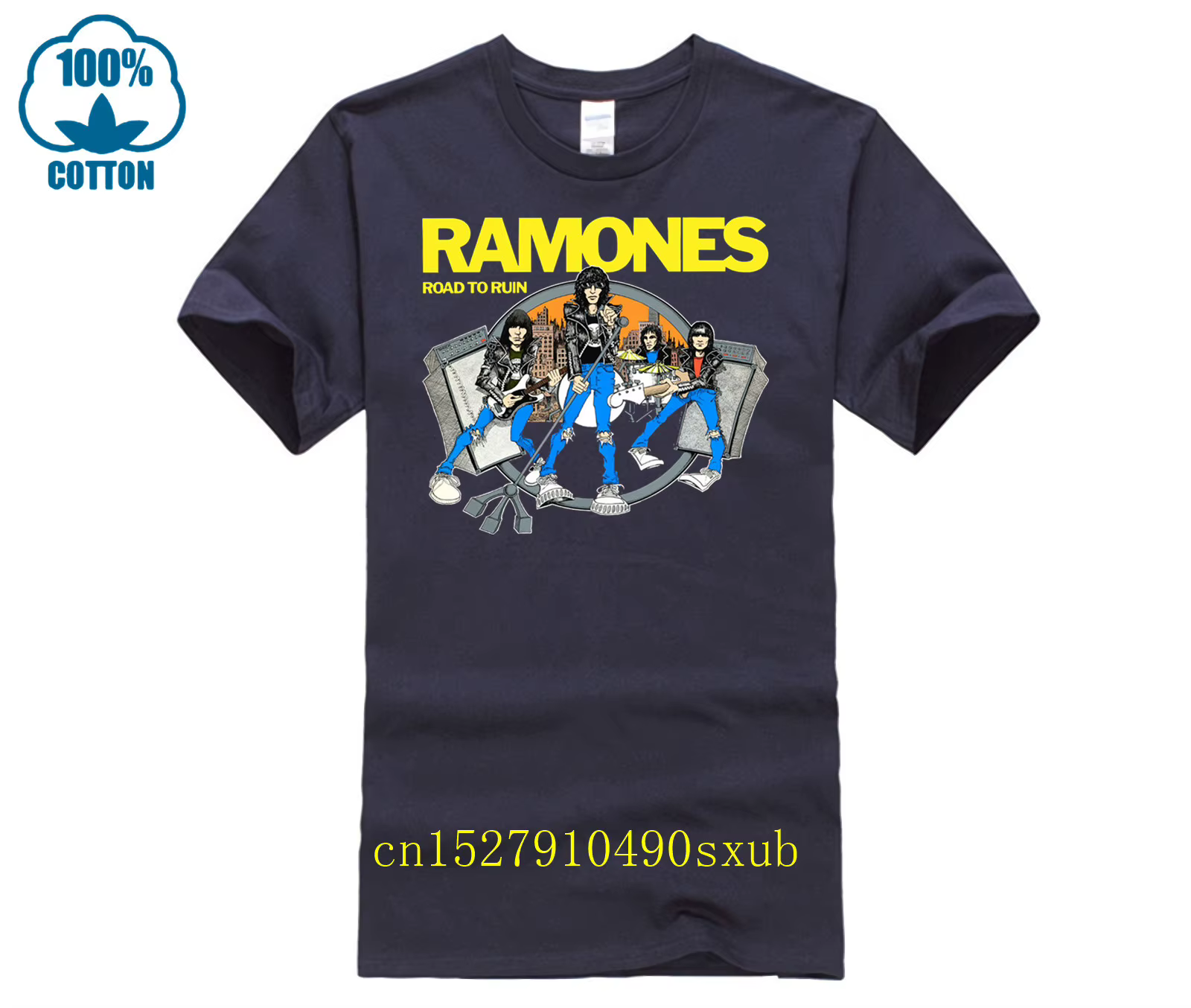 GILDAN t-shirt décontracté homme Ramones Nouvelle Mode 2017 Brandfashion Imprimer Slim Fit