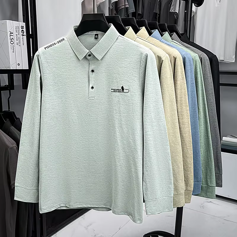 Polo à manches longues pour hommes