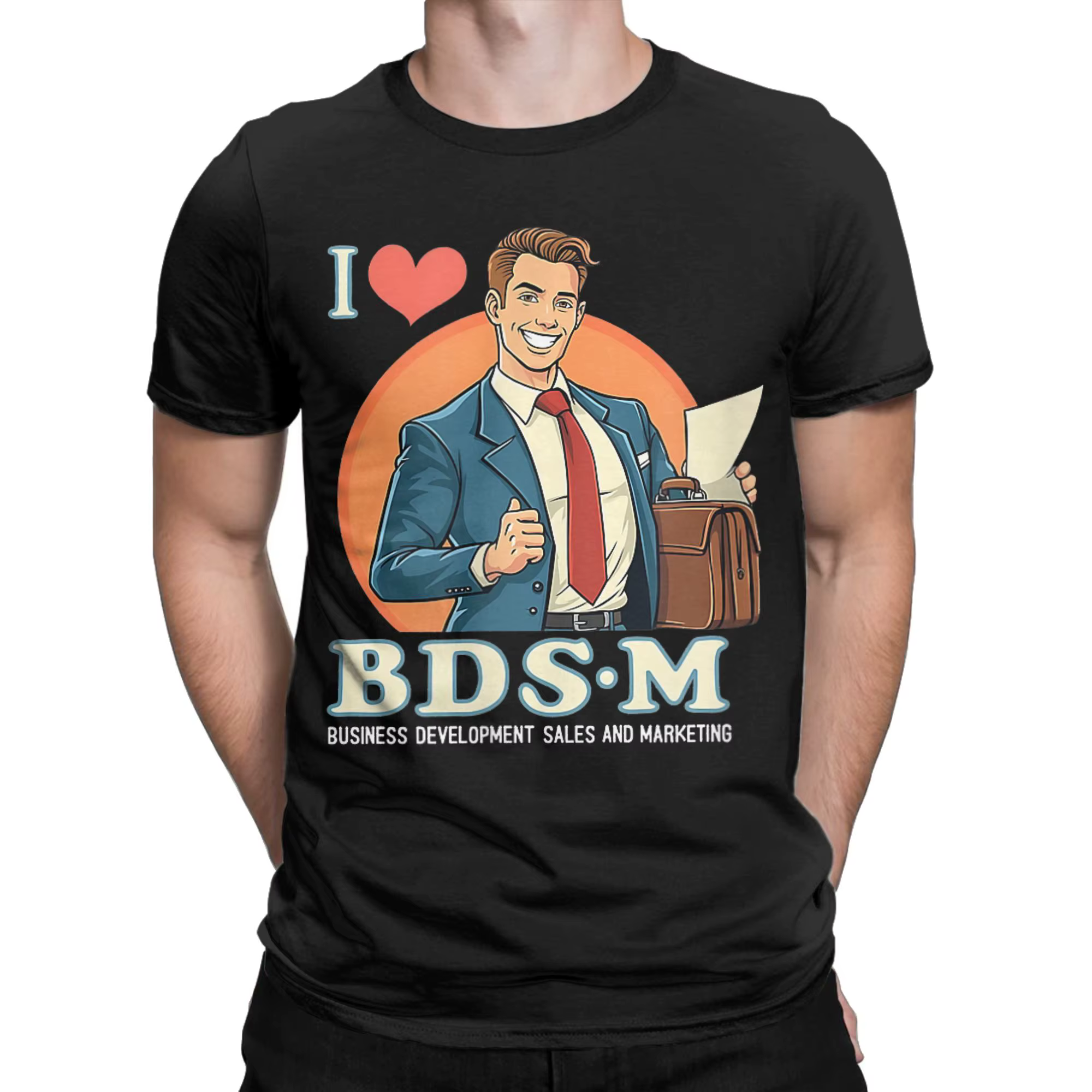 T-shirt d'été pour homme en coton 100% col rond
